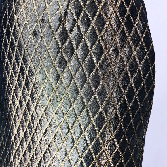 Versace Gianni Couture Metallic Quilted Skirt 0493 - Picture 7 of 8